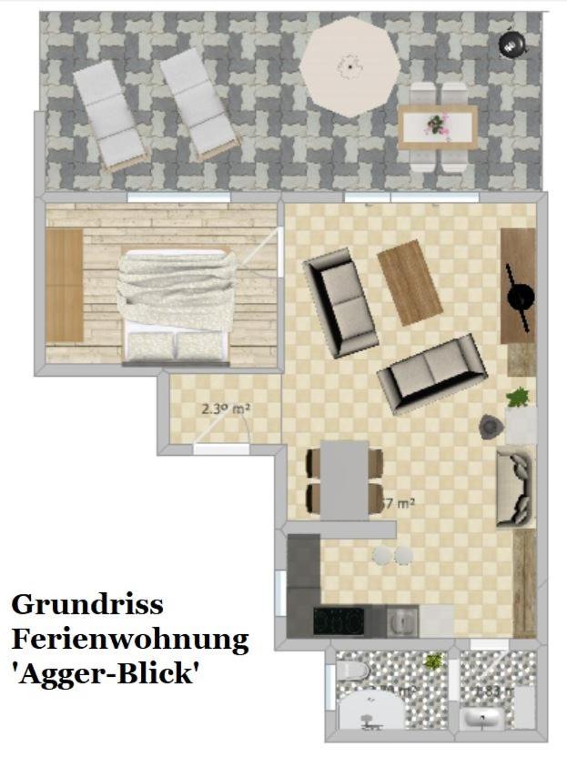 Exklusive Ferienwohnung 'Agger-Blick' Mit Grosser Seeblick-Terrasse & Sauna Гумерсбах Екстериор снимка